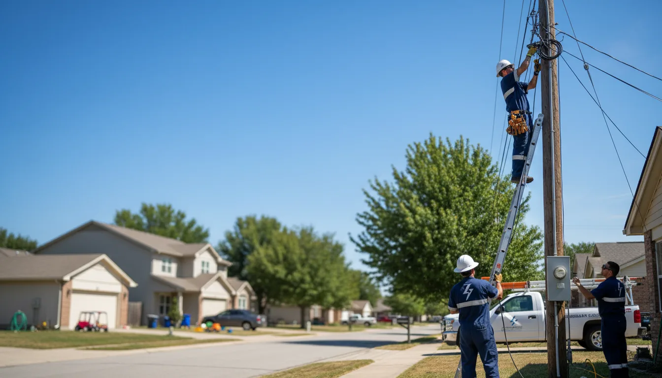 Residential electrician providing installation services in Hollandale, MS